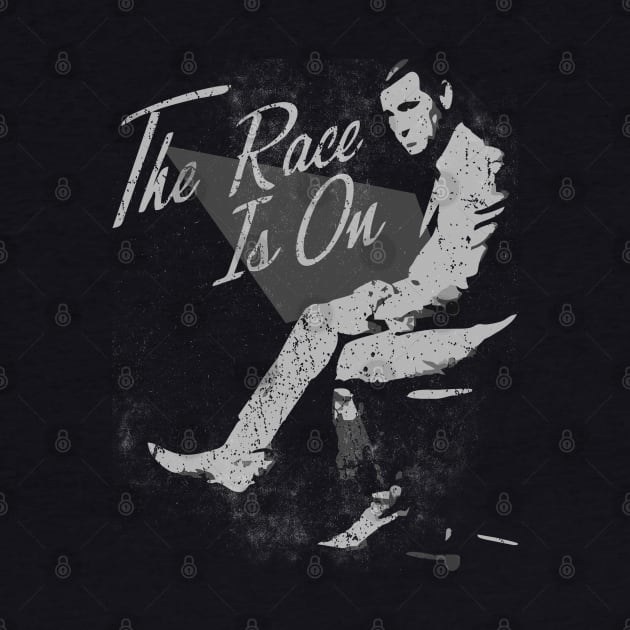 Vintage art- the george jones-the racee is on by ANIMALLL